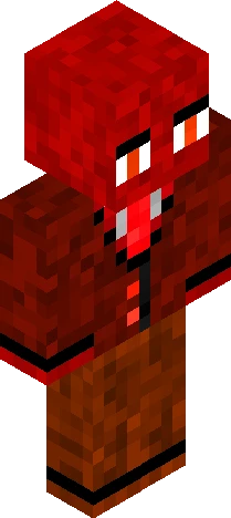 Red Minecraft skin preview