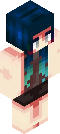 BLUE HAIR BASE Minecraft skin preview