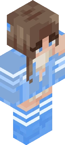 Blue, Girl Minecraft skin preview