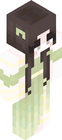 aitana - dress green Minecraft skin preview
