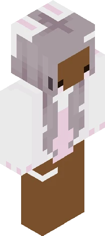 cutest brown bunny Minecraft skin preview