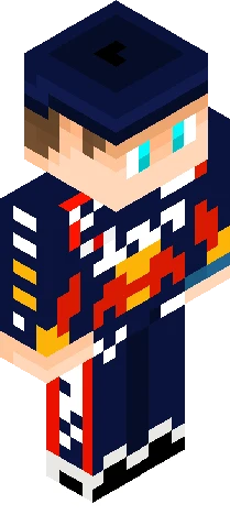 Max Verstappen with cap Minecraft skin preview