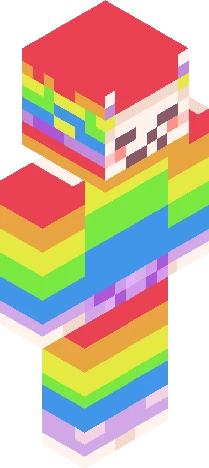 Rainbow Magical Llama Minecraft skin preview