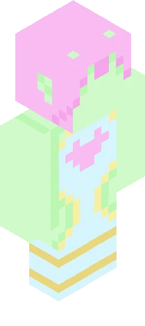Heart Alien Minecraft skin preview