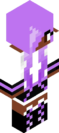 purple panda girl (skin recolor) Minecraft skin preview