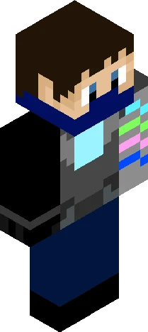 Cyberspace Cyborg Minecraft skin preview