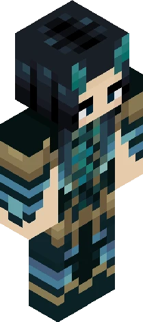 Warden Woman Minecraft skin preview
