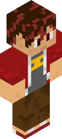 red ash mc (lore accurate) - ansh Minecraft skin preview