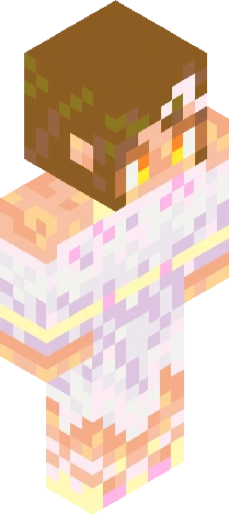 Katie in a dress Minecraft skin preview