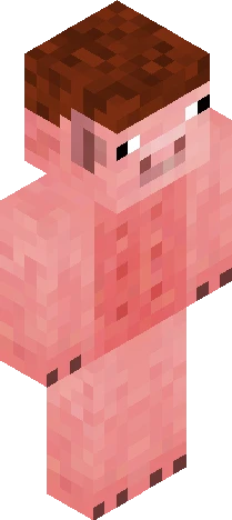 Pig With Afro Minecraft skin preview