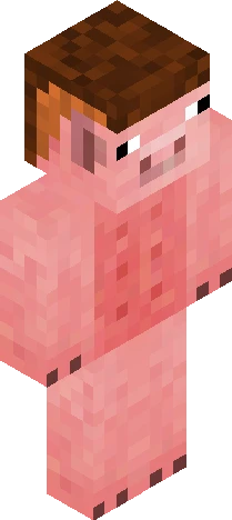 Pig With Mullet Minecraft skin preview