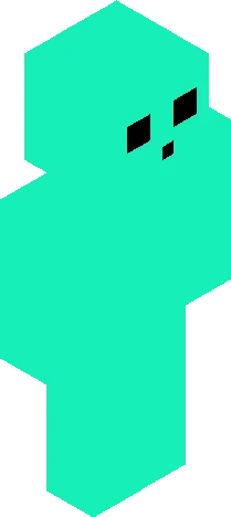 turqoise slime Minecraft skin preview