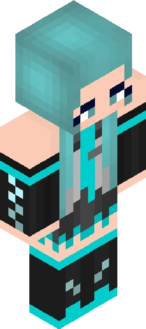 Hastume miku Minecraft skin preview