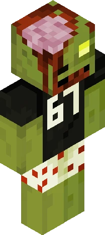 67 zombie Minecraft skin preview