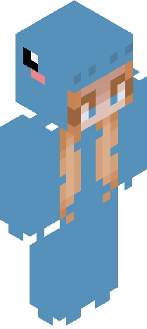 Cyan cat crystal from omz Minecraft skin preview